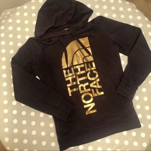 The northface hooded sweatshirt